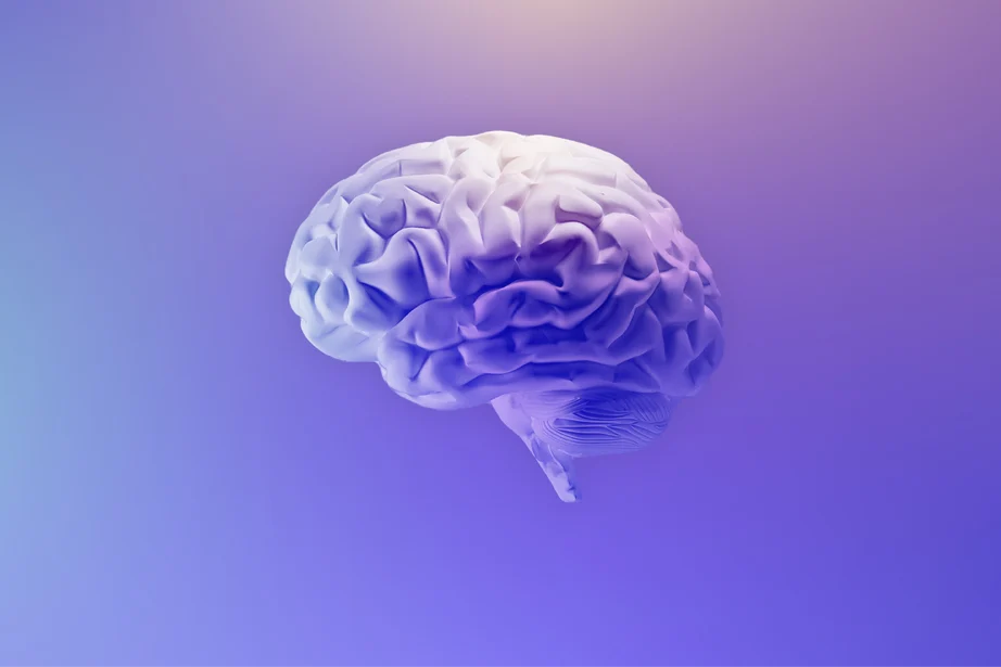 purple CGI generated brain
